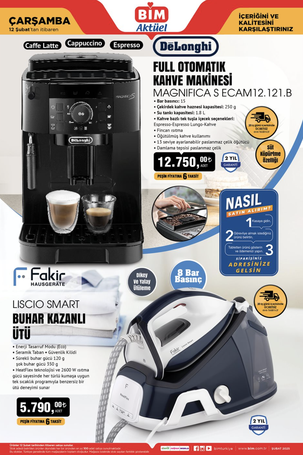 bim eve teslim urunlerinde dev indirim full otomatik kahve makinesi kosu bandi buhar kazanli 1K96gQtT