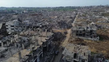 gazzenin kuzeyinde beyt hanundaki agir yikim havadan goruntulendi PE18IYG1