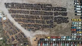 antalyadaki yediemin otoparklarinda binlerce arac curuyor N1qIZhkU