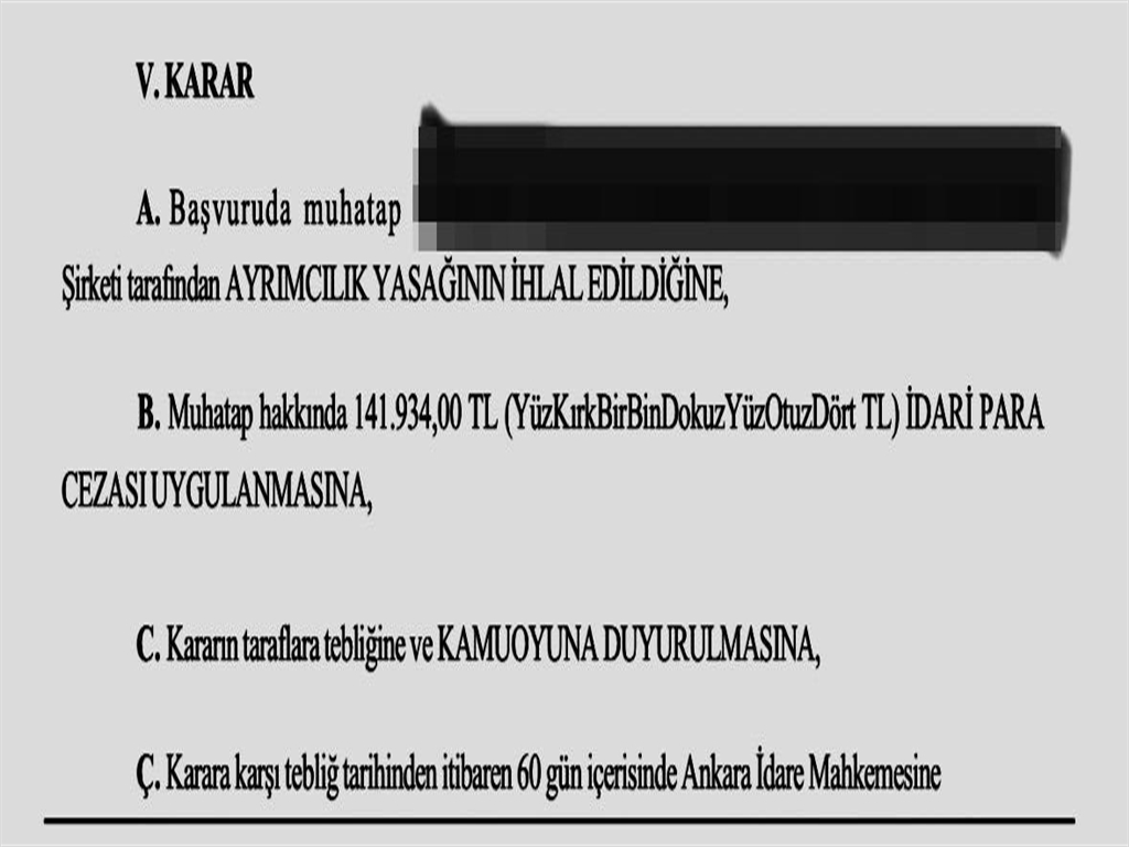 erkek sayisi gerekcesiyle rezervasyon iptal eden otele emsal ceza 0 lrgUrrUb