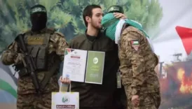 hamasin esir takasi sirasinda sasirtan rehine opucugu pECnrViL
