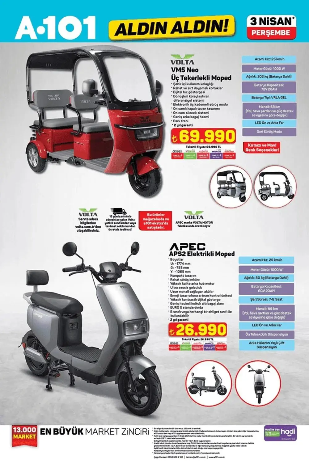 a101 3 nisan 2025 persembe aktuel urunler katalogu moped beyaz esya ve daha fazlasi bEeQ9VDk