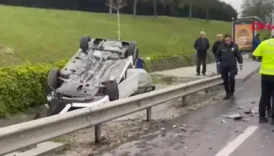 bakirkoy sefakoy d 100 yan yolda zincirleme kaza FQ1lV1p2