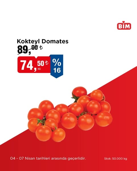 bimde 4 7 nisan tarihleri arasinda taze meyve ve sebzelerde indirim firsati 0 NE81UOzC