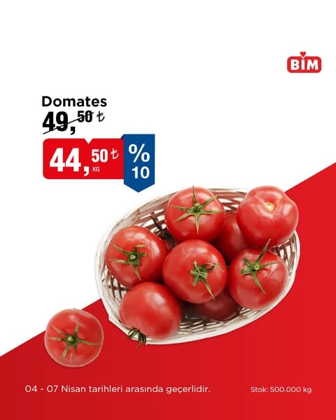 bimde 4 7 nisan tarihleri arasinda taze meyve ve sebzelerde indirim firsati 3 kmtIsdip