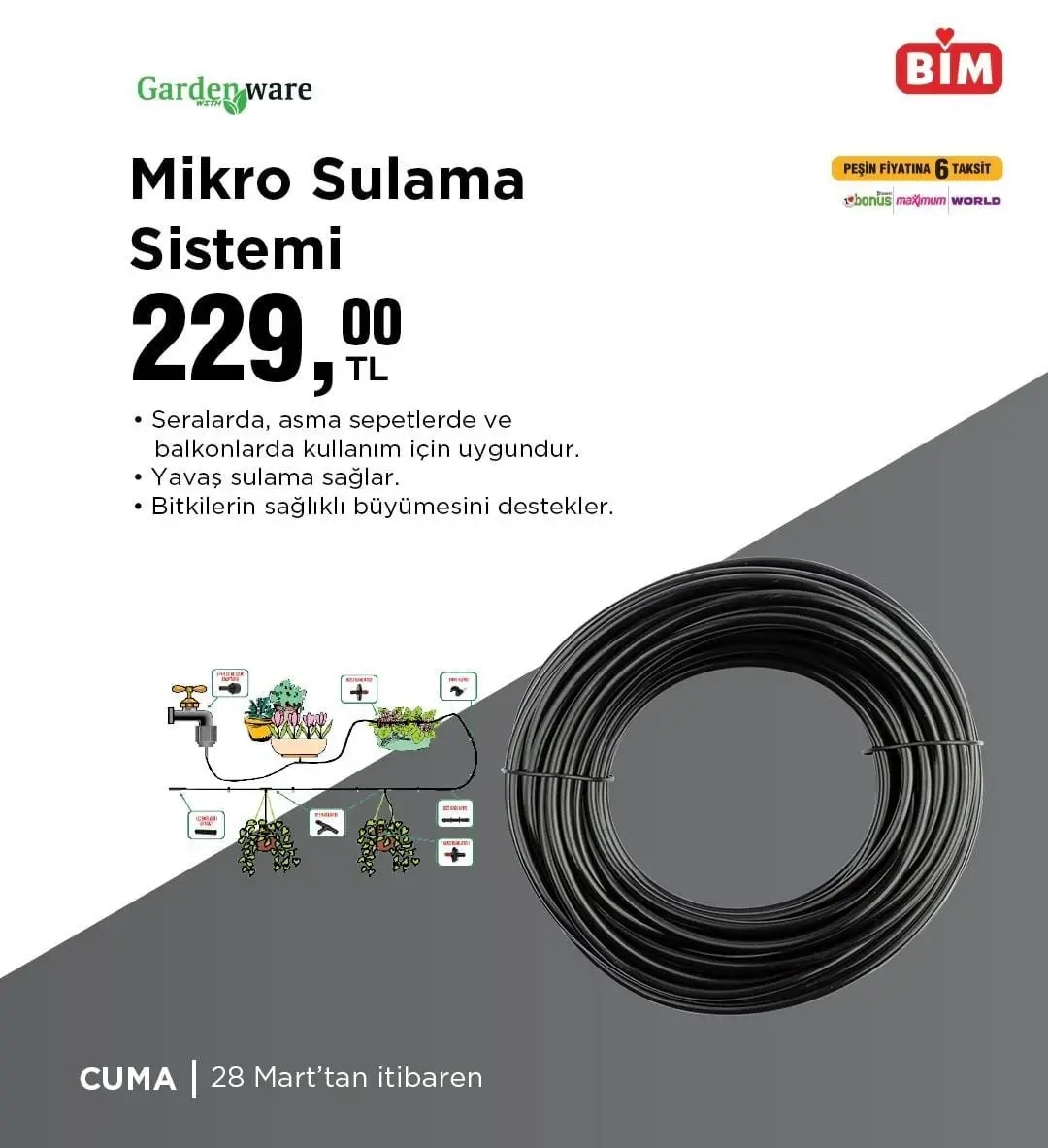 bimde bu hafta hangi urunlerde indirim var 28 mart 3 nisan bahcenize senlik