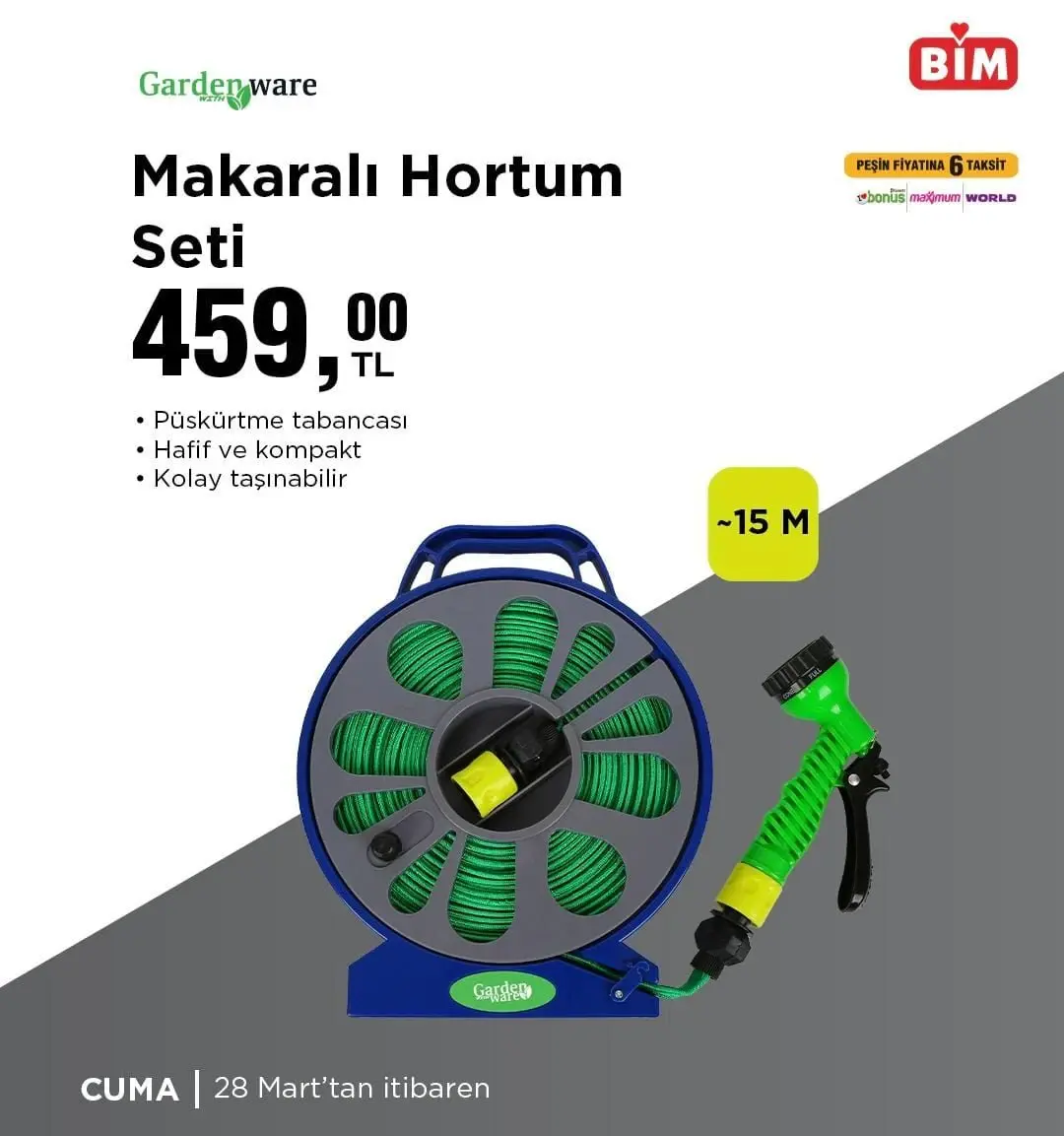 bimde bu hafta hangi urunlerde indirim var 28 mart 3 nisan bahcenize senlik