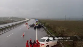 istanbul izmir otoyolunda feci zincirleme kaza FOIZJ53e