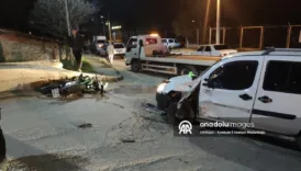 kirikkalede hafif ticari aracla motosiklet carpisti 1 olu 96OS82eM