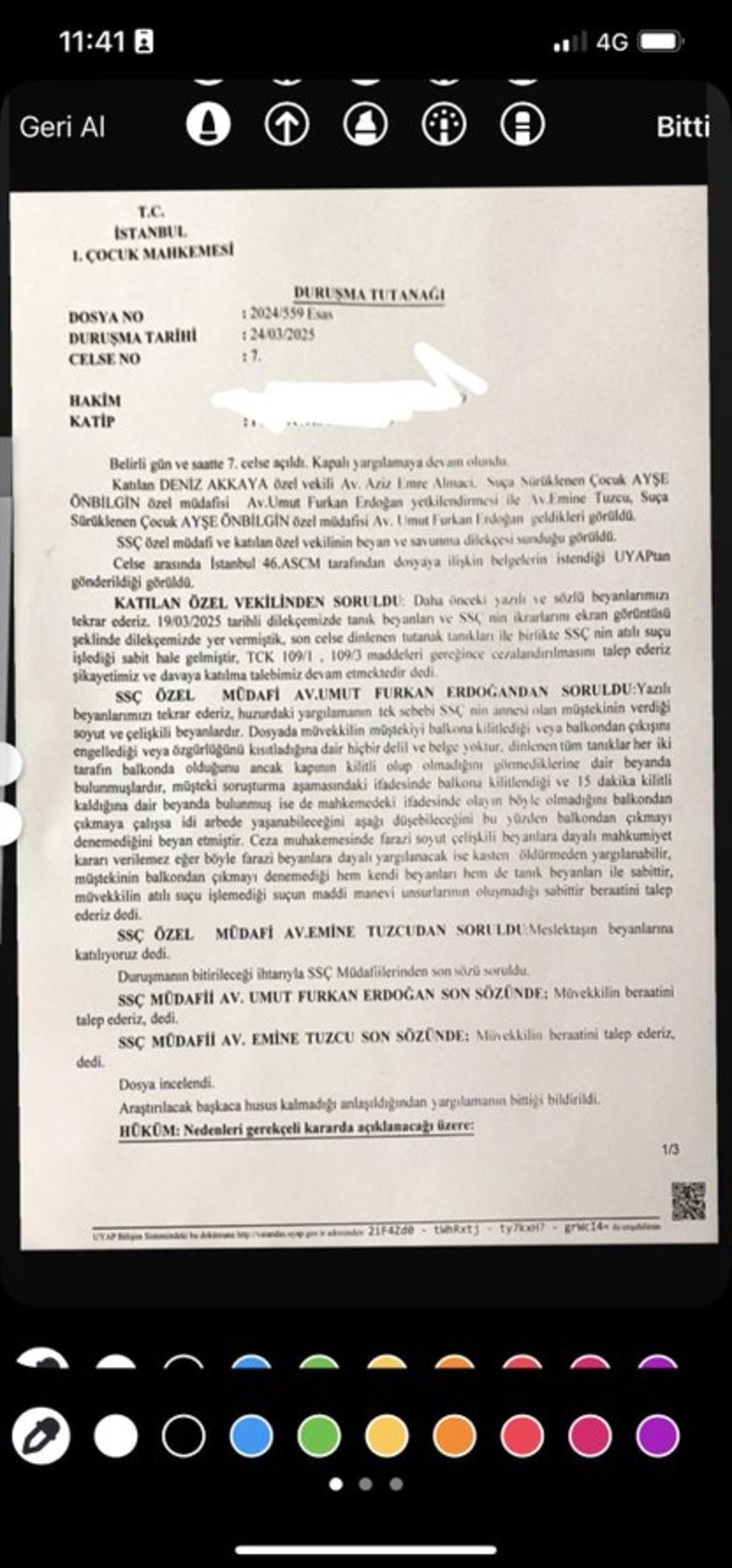 kizi hapis cezasi alan deniz akkaya hakime tesekkur etti 0 4vuNpSrX
