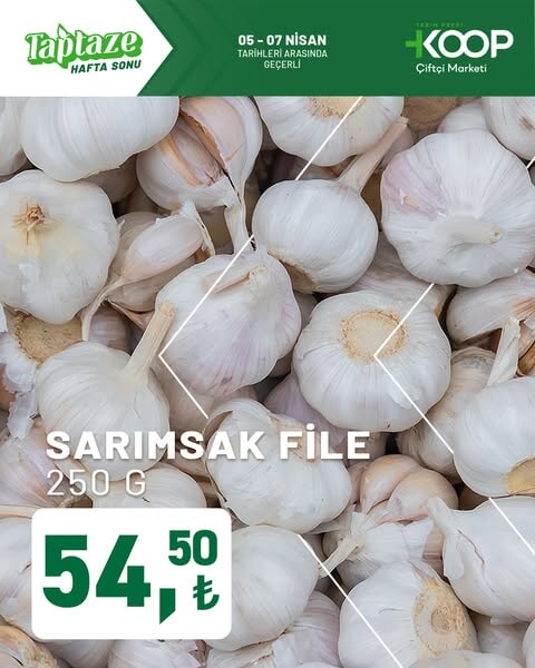 koop markette taptaze hafta sonu kampanyasi basladi 5 7 nisan tarihleri arasinda gecerli 1 AfadYrZU