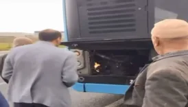 motorda yangin cikti ufleyerek sondurmeye calisti s15exu48