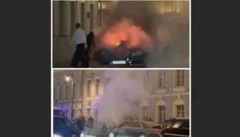 putine ait oldugu dusunulen limuzin alev aldi zf9baBsu