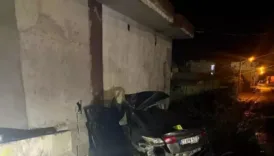 silopide olum viraji kontrolden cikan arac binaya girdi OKGHOqlf