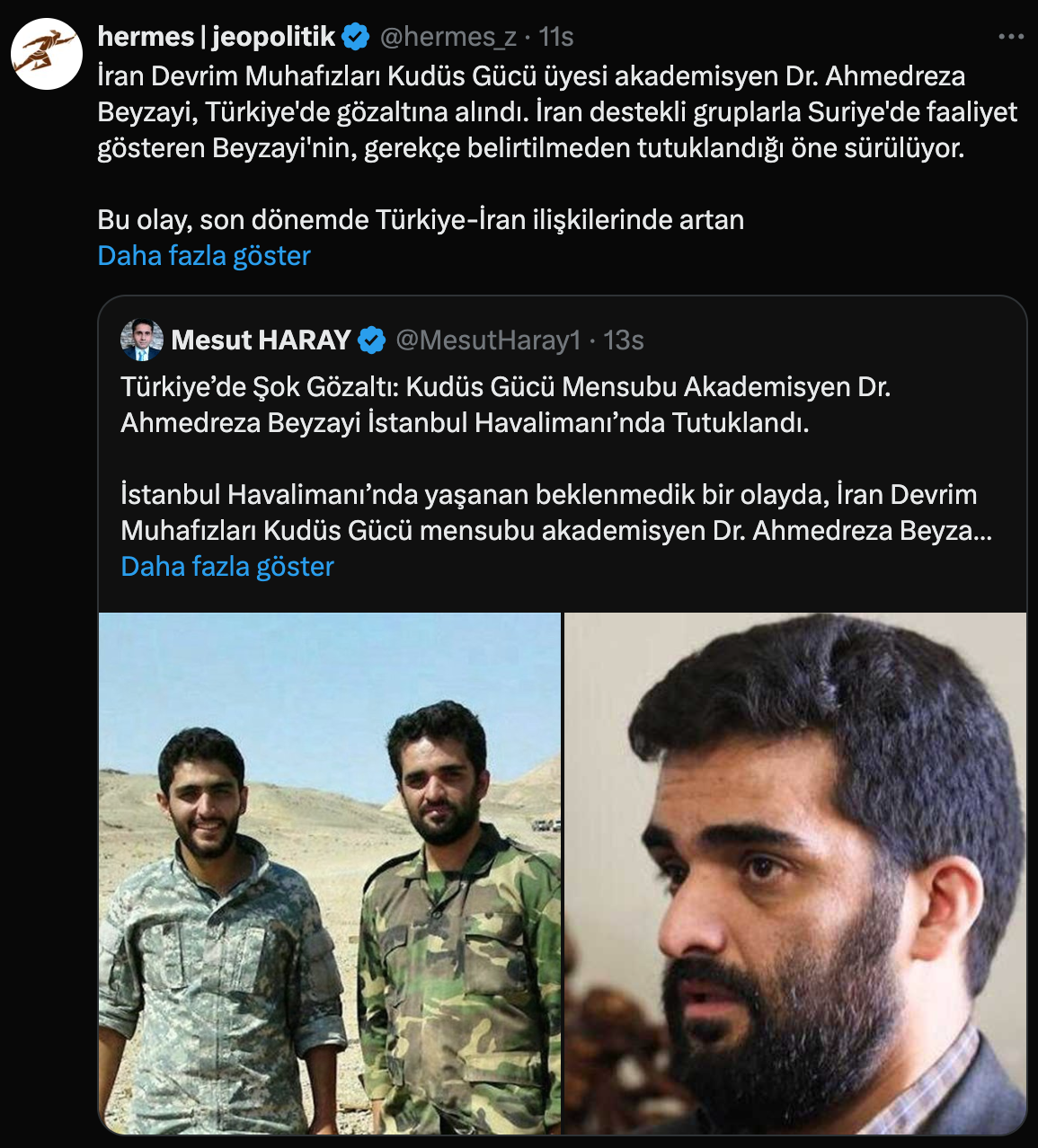 suriyede faaliyet gosteren iranli akademisyen turkiyede gozaltina alindi 1 ZPrP91cG