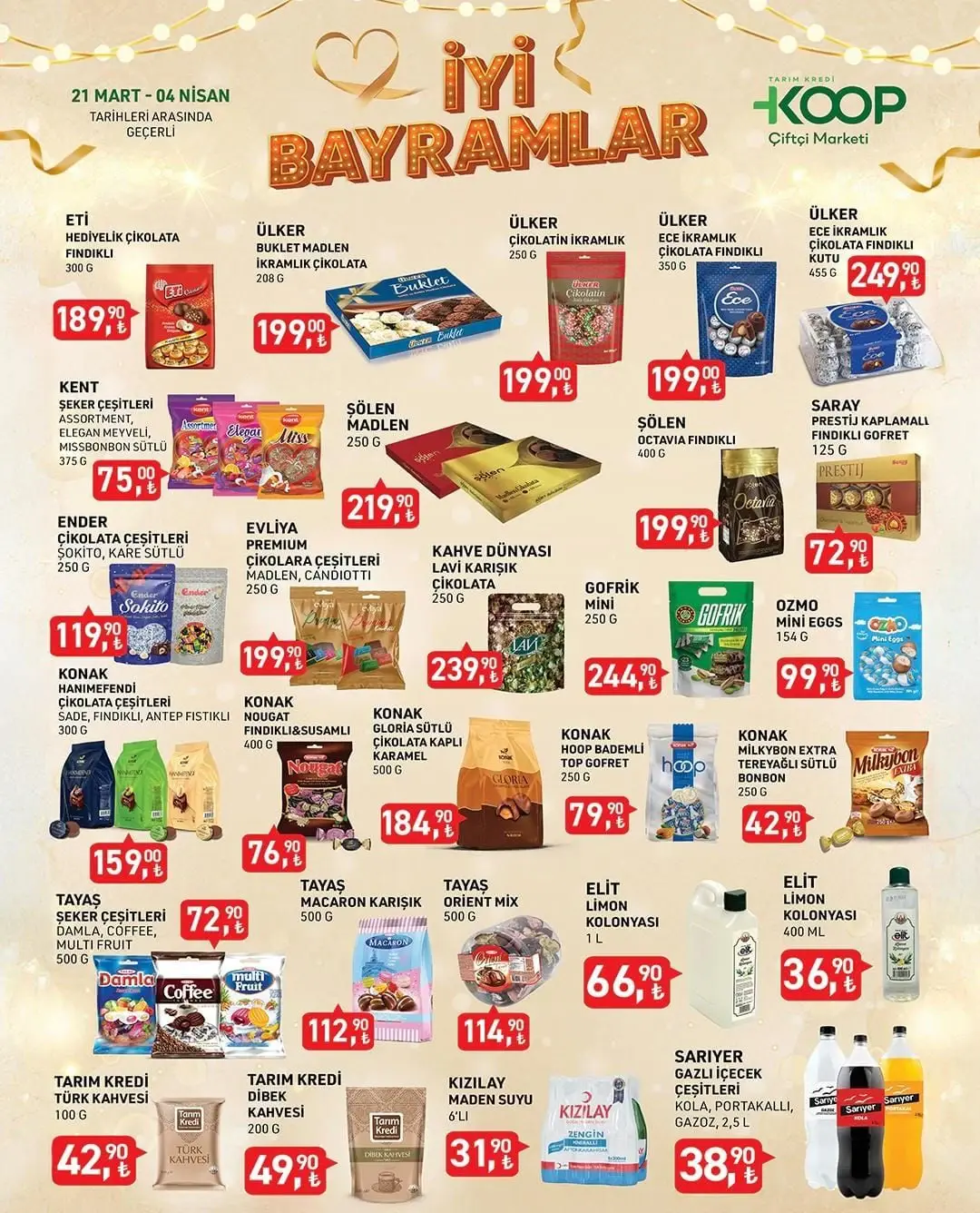 tarim kredi market 25 31 mart indirim listesi yayinlandi hangi urun ne kadar 12 uewQ2CPT