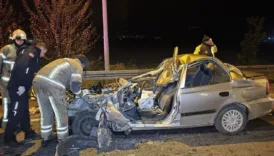 bursa inegolde otomobil kamyona carpti 1 agir yarali IjlaUQTL