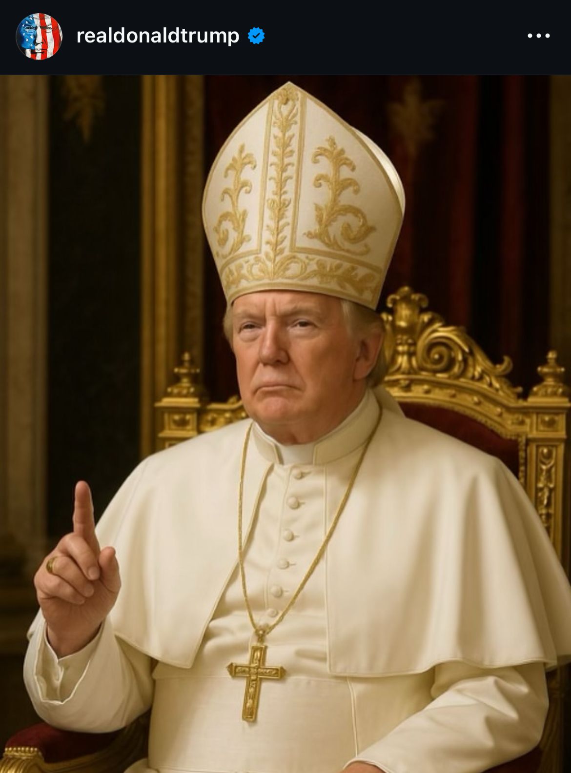 trump kendisini papa yapti 0 qIOMz71E
